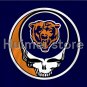 high quality Chicago Bears flag skull head banner 100D 3x5FT