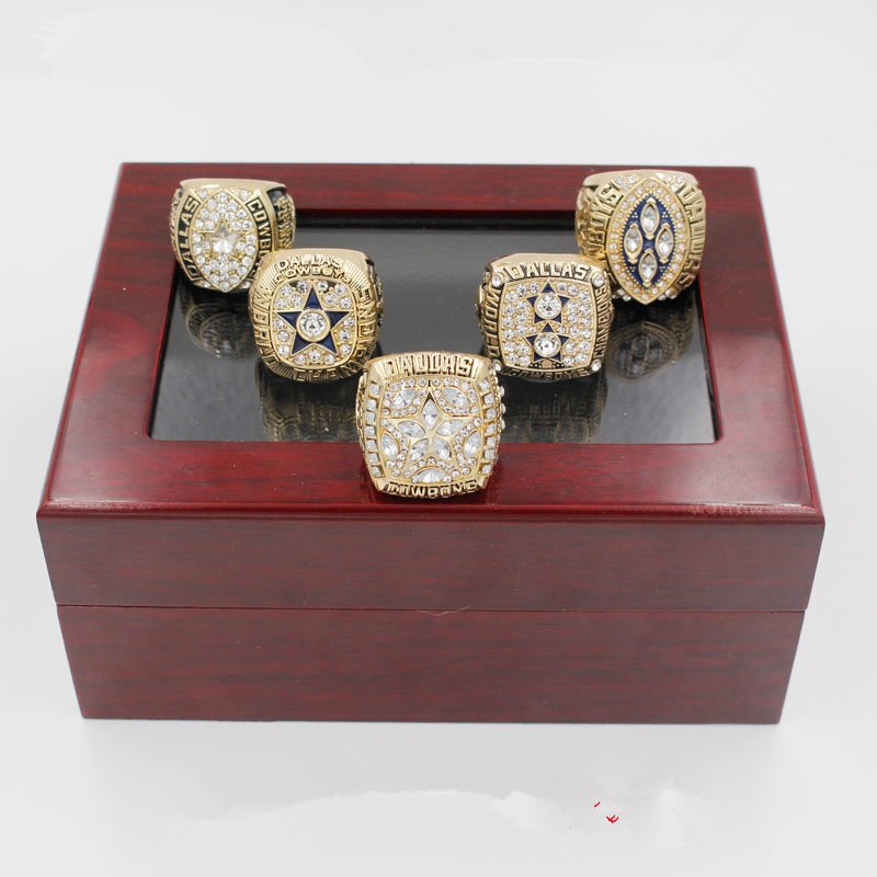 Alloy Rings Sets for Replica Super Bowl 1971/1977/1992/1993/1995 Dalla