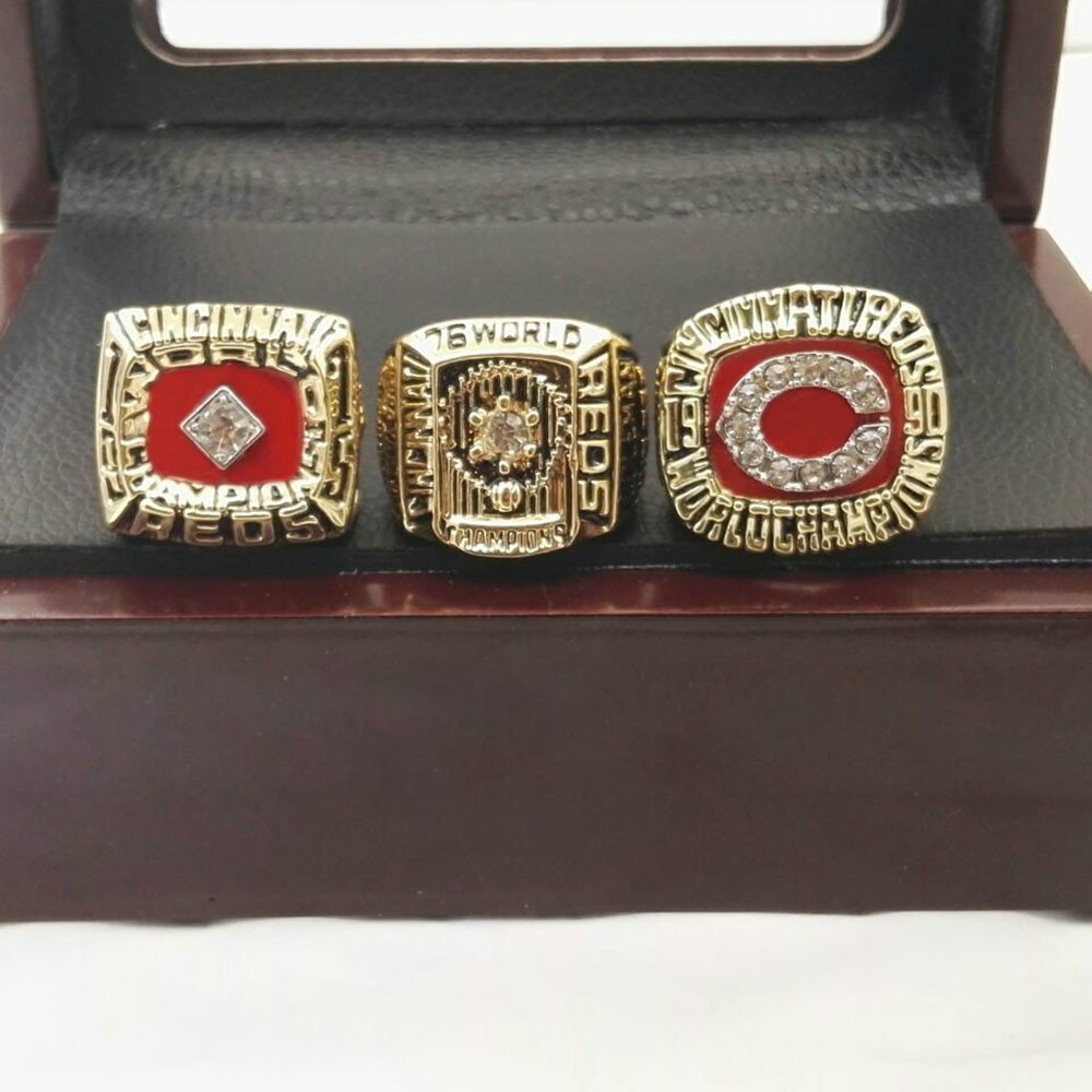 Factory Direct Price 3pcs Per Set 1975 1976 1990 Cincinnati Reds Champ