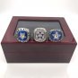 three pcs/set Replica Super Bowl NFC 1970  1971  1975 dallas cowboys