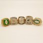 5pcs set Green Bay Packers Championship Ring Set  custom football ring