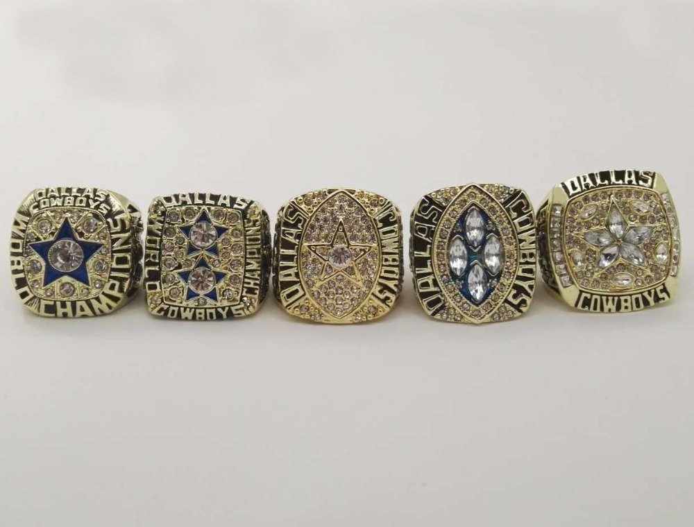Alloy Rings Sets for Replica Super Bowl 5 Years 1971/1977/1992/1993/19