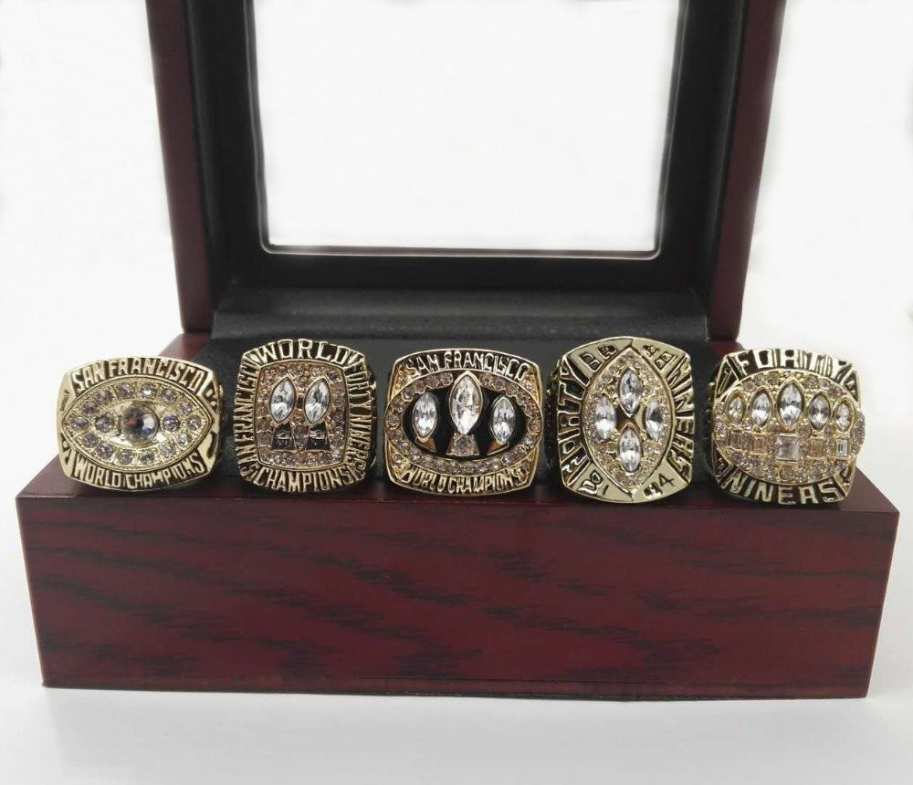Alloy Rings Sets for Replica Super Bowl 5 Years 1981/1984/1988/1989/19