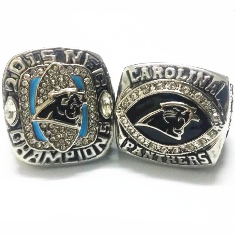 2pcs/set 2003 2015 Carolina Panthers NFC National Football Championshi