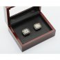 Gorgeous Ring sets with Wooden Boxes Replica Baseball Copper 2pcs/pack