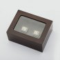 Gorgeous Ring sets with Wooden Boxes Replica Baseball Copper 2pcs/pack