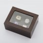 Ring sets with Wooden Boxes ny giants rings Replica Super Bowl Copper