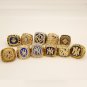 11pcs/set NY Yankees World Series Baseball Replica Championship Rings