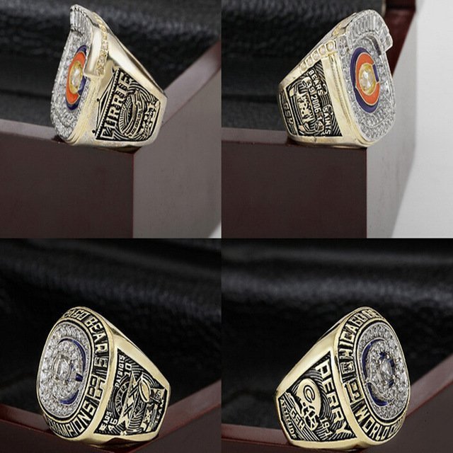 Copper Chicago Bears world series championship rings set with free shi