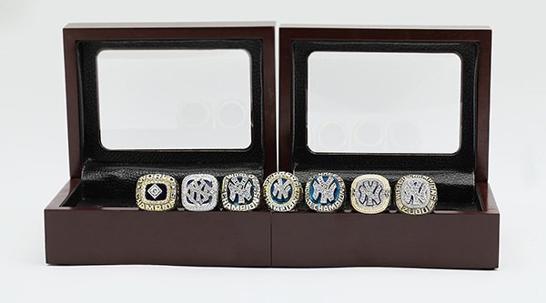 yankees ring set sales Ring sets with Wooden Boxes Replica Bas