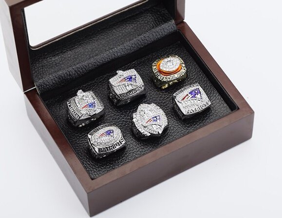 sales Ring sets with Wooden Boxes Replica Super Bowl Copper  6