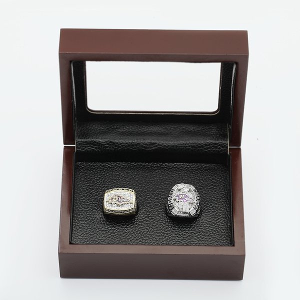 Ring sets with Wooden Boxes Replica Super Bowl Copper 2pcs/Packs Balti