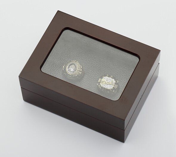 sales Ring sets with Wooden Boxes Replica Baseball Copper High