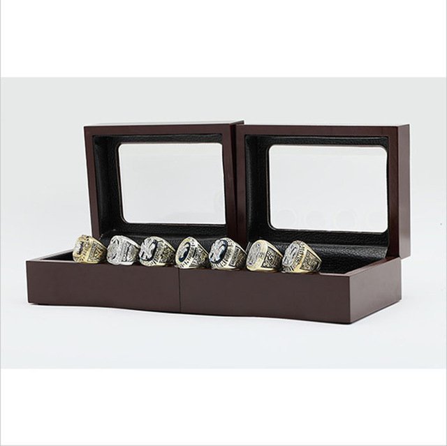 Gorgeous Ring sets with Wooden Box Replica Baseball Copper High Qualit