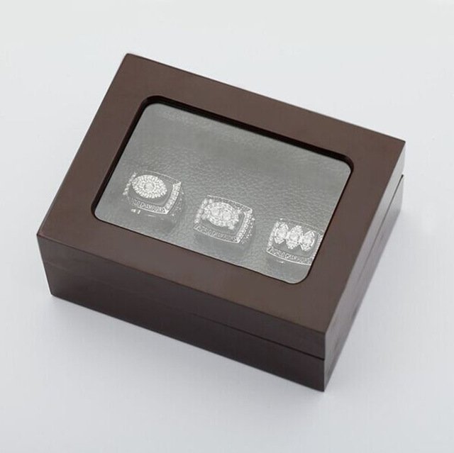 Gorgeous Ring sets with Wooden Boxes Replica Super Bowl Copper High Qu