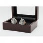 Gorgeous Ring sets with Wooden Box 2pcs/packs Chicago Blackhawks Coppe