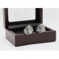 Gorgeous Ring sets with Wooden Box 2pcs/packs Chicago Blackhawks Coppe