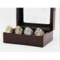 Gorgeous Ring sets with Wooden Boxes Replica Copper High Quality 4pcs/