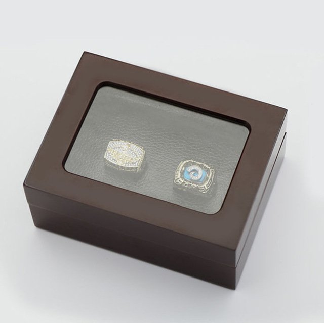 Gorgeous Ring sets with Wooden Boxes Replica Super Bowl Copper High Qu