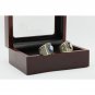 Gorgeous Ring sets with Wooden Boxes Replica Baseball Copper 2pcs/Pack