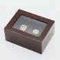 Ring sets with Wooden Box Replica Hockey Copper High Quality 2pcs/Pack