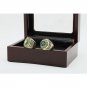 Gorgeous Ring sets with Wooden Boxes Replica Baseball Copper 2pcs/Pack