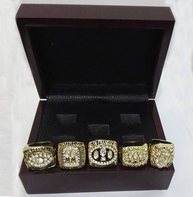 Alloy Rings Sets for Replica Super Bowl 5 Years 1981/1984/1988/1989/19