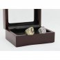 Gorgeous Ring sets with Wooden Boxes Replica Baseball Copper 2pcs/pack