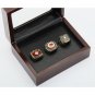 Gorgeous Ring sets with Wooden Boxes Replica Baseball Copper 3pcs/pack