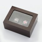 est Design Gorgeous Ring sets with Wooden Boxes Baseball 2pcs/packs Bo