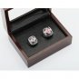 est Design Gorgeous Ring sets with Wooden Boxes Baseball 2pcs/packs Bo