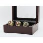 Gorgeous Ring sets with Wooden Boxes Replica Baseball Copper 3pcs Cinc