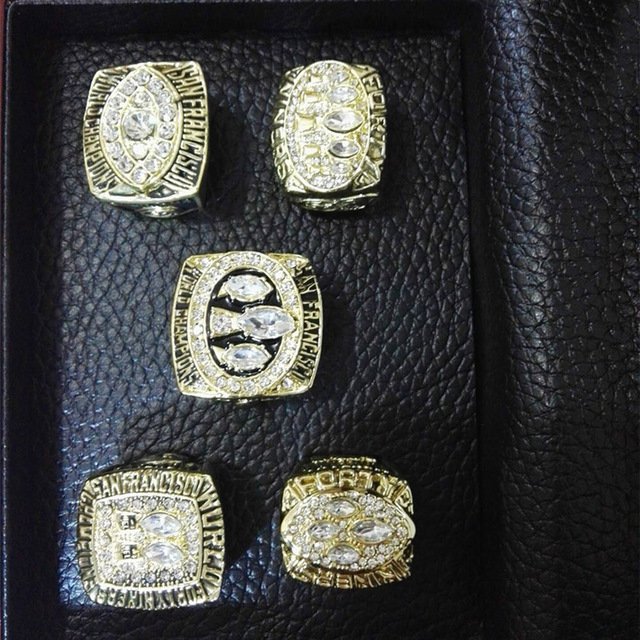 One set Alloy Rings (4PCS) San Francisco 49ers Championship Ring 1981