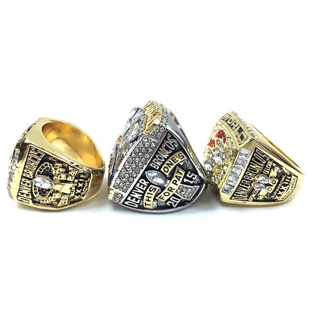 Official Version Denver Broncos Super Bowl Set(1997/1998/2015) Champio