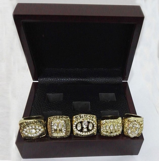 Alloy Rings Sets for Replica Super Bowl 5 Years 1981/1984/1988/1989/19