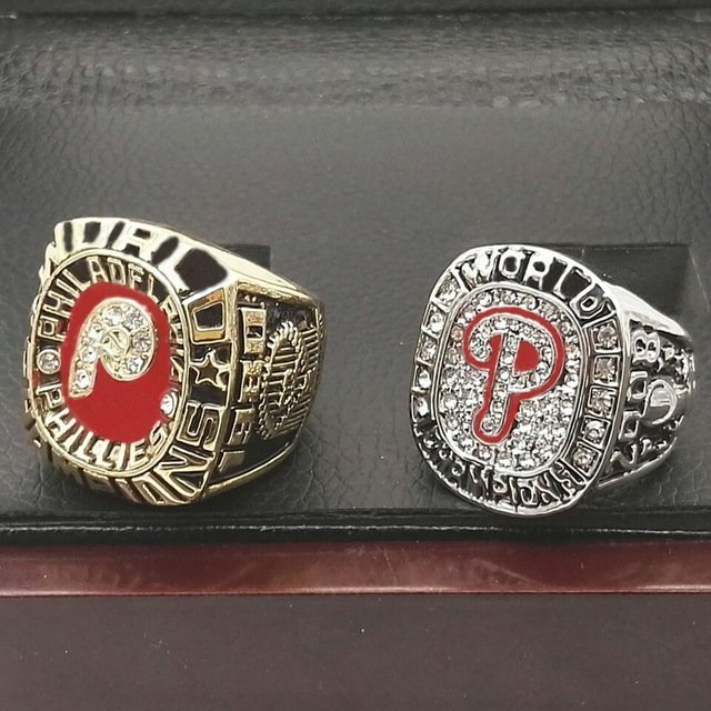 Factory Direct Sale One set (2PCS) MLB 1980 And 2008 PHILADELPHIA PHIL