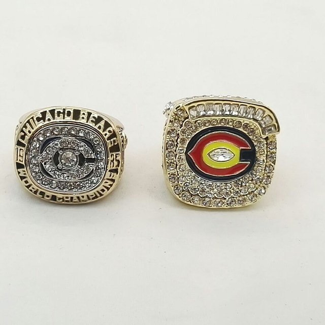 Factory direct sale One set (2PCS) Chicago Bears 1985 2006  Championsh