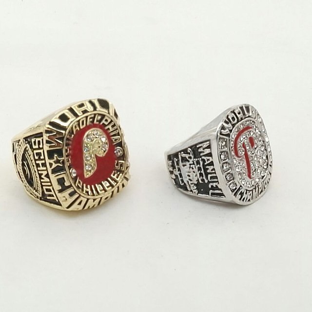 Factory direct sale One set (2PCS) MLB 1980 And 2008 PHILADELPHIA PHIL