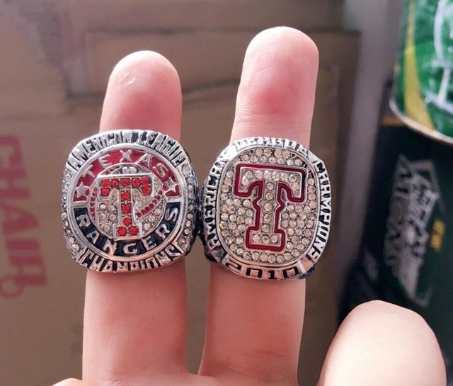Arrival Set 2010 2011 Texas Rangers Baseball Super Bowl  replica Champ