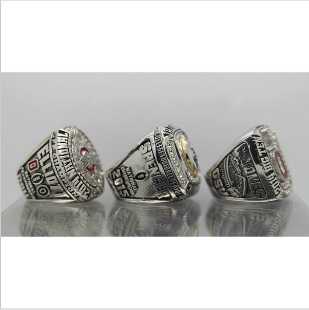 One Set 3 PCS 2015 Ohio State Buckeyes College national championship r