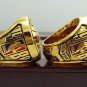 One Set 2 PCS 1980 1982 Los Angeles Lakers National Basketball Champio