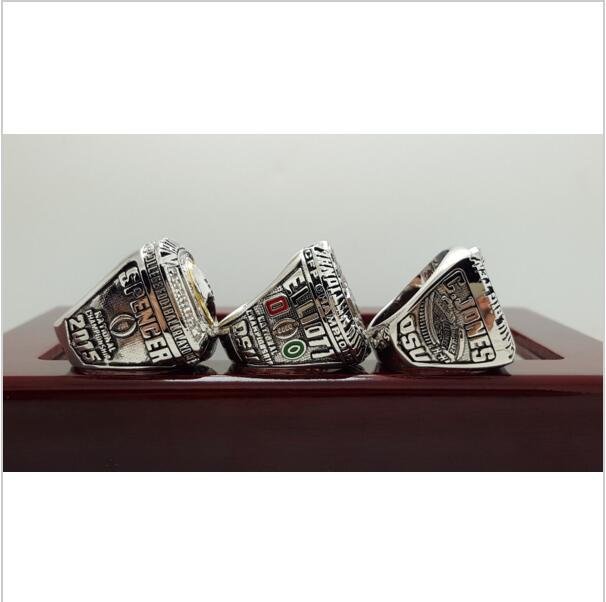 ONE SET 3 PCS 2014 Ohio State Buckeyes NCAA National Championship Ring