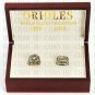 Team Logo wooden Case 2PCS Sets 1970 1983 BALTIMORE ORIOLES world Seri