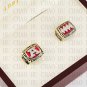 Team Logo wooden Case 2PCS Sets 1991 1993 Buffalo Bills AFC Football w