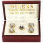 Team Logo wooden Case 5PCS Sets 1984 1985 1987 1988 1990 EDMONTON OILE