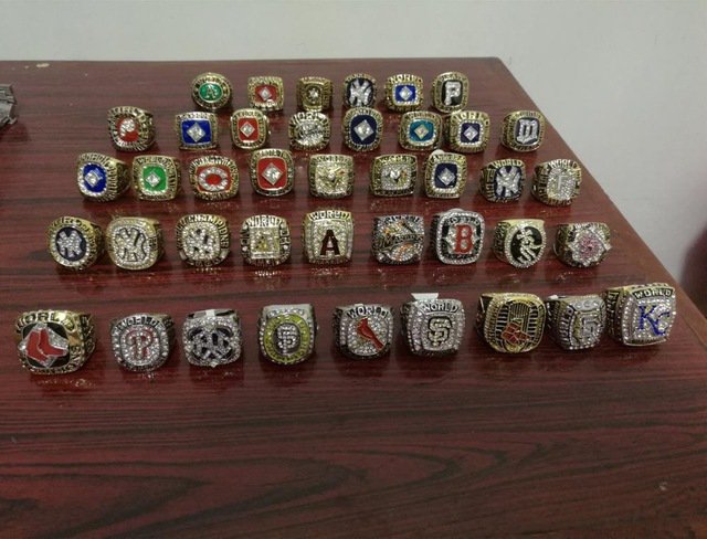 40pcs/set all Major League Baseball World Series Rings from 1974 to 20