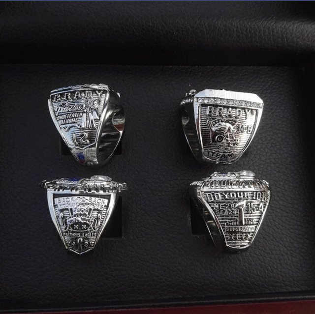 Alloy Rings Sets for Replica Super Bowl 4 Years Sets 2001/2003/2004/20