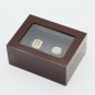 Gorgeous Ring sets with Wooden Boxes Replica Ice Hockey Copper 2pcs/pa