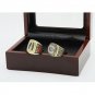 Gorgeous Ring sets with Wooden Boxes Replica Ice Hockey Copper 2pcs/pa