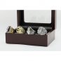 Gorgeous Ring sets with Wooden Boxes Replica Super Bowl Copper High Qu